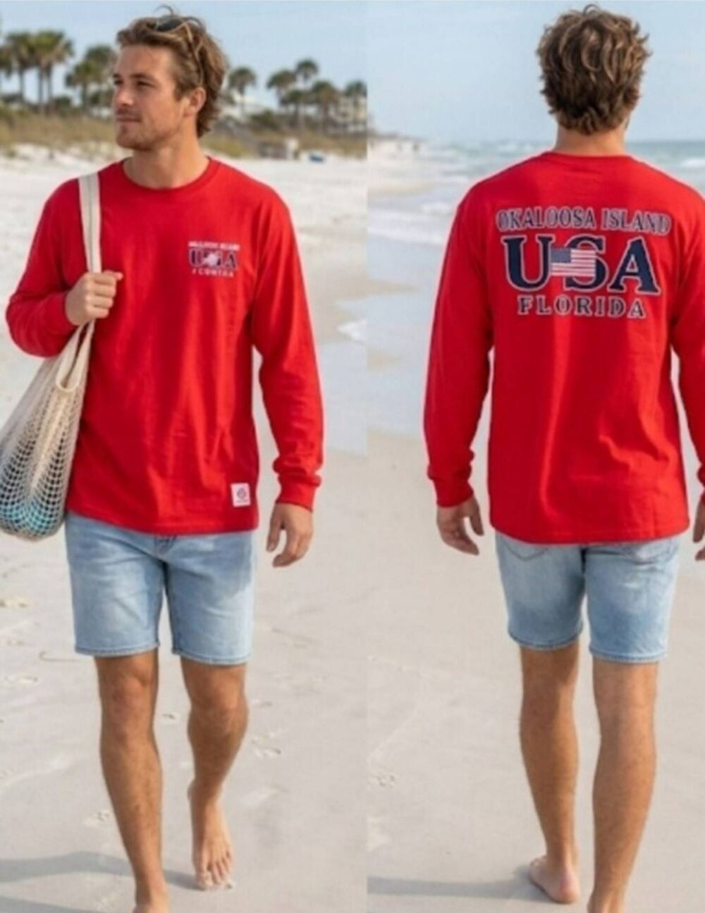 Ocean Patrol Shirt Okaloosa Island Men's Sz XL